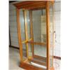 Image 1 : Lighted curio cabinet w/4 glass shelves