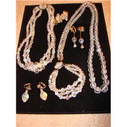 Crystal jewelry-necklaces, earings, bracelet
