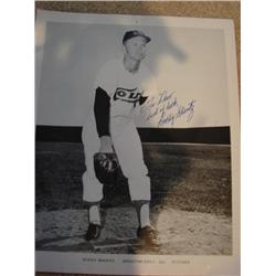 Autographed 8 x 10 Bobby Shantz-Colts pitcher