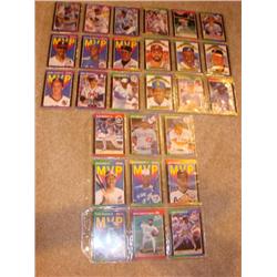 3 sheets of uncut baseball cards