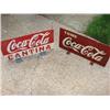 Image 1 : 2 Coca-Cola metal stand up signs