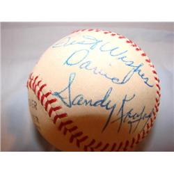 Autographed/personalized Sandy Koufax ball