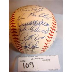 1965-66 Cinn.Reds autographed teamball