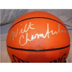 Autographed Wilt Chamberlin basketball
