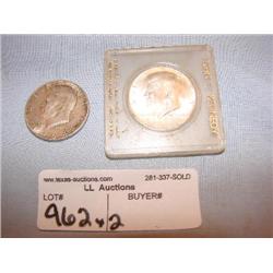 2 1964 Kennedy 1/2's