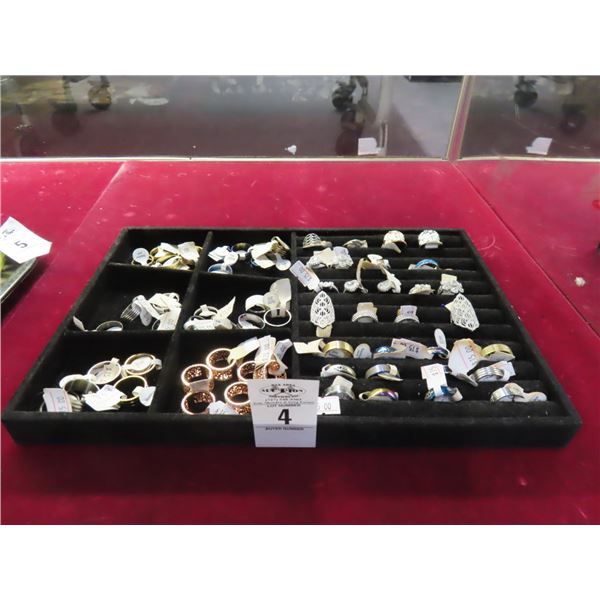 Tray w/Asst. Fashion Rings - New