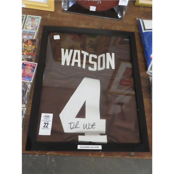 Deshaun Watson Autographed Jersey w/Showcase