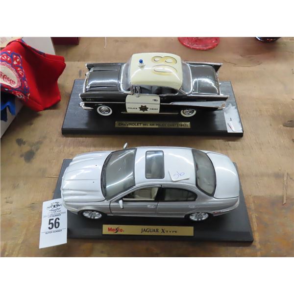 Die Cast Jaguar, Vintage Chevy Bel Air Cars - 2