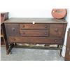 Image 1 : Antique Mahogany Footed Rolling Buffet