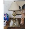 Image 1 : Brass Trim Mirrored Tray