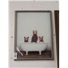 Image 1 : Framed Wall Art Bears In The Bathtub