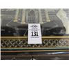 Image 2 : Oriental Mop Glasstop Hall Cabinet w/2 End Tables - Set