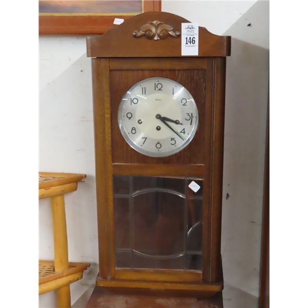 Hermla Antique Mahogany Pendulum Wall Clock