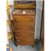Image 1 : Small Mahogany 4 Drawer Cabinet