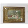 Image 1 : Ornately Framed Old Wall Art - Signed Lennan