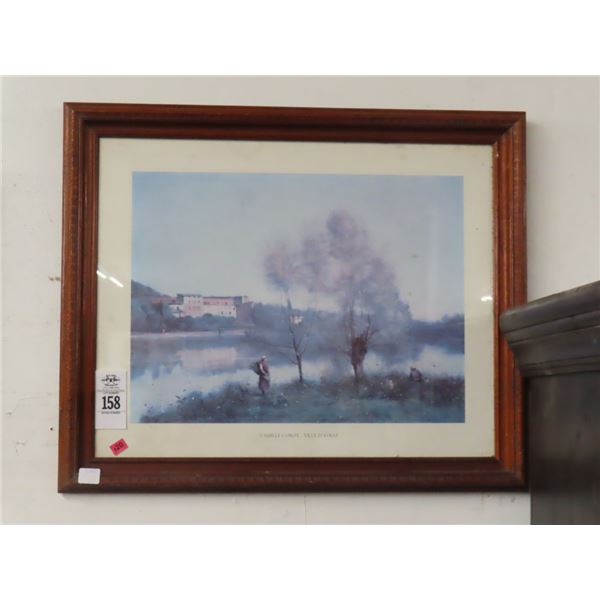 Framed Wall Art Lake Scene