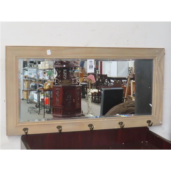 New Mirror w/Wall Hooks, Wicker Wall Cabinet