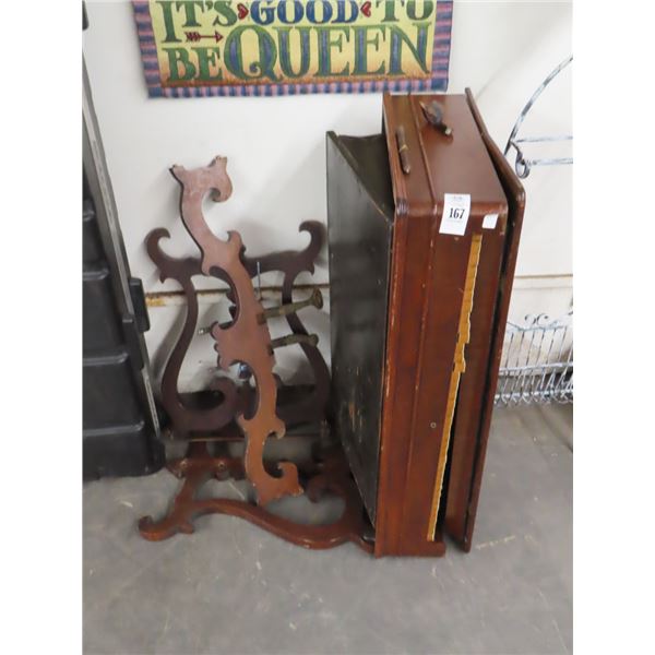 Antique Mahogany Small Piano/Organ - Nds. Repair