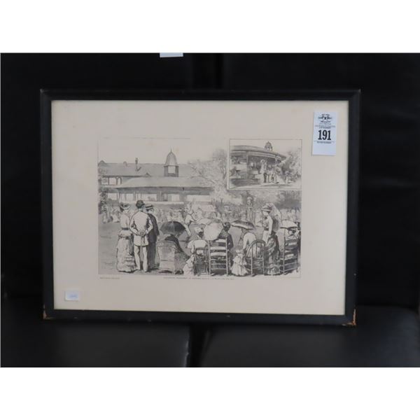 Vintage Lawn Tennis Tournament Sketch