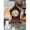 Image 1 : Small German Antique Mantle Pendulum Clock w/Key