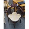 Image 1 : Mahogany Oriental Padded Corner Chair
