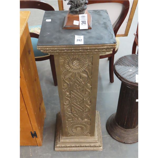 Ornate Painted Column Pedestal