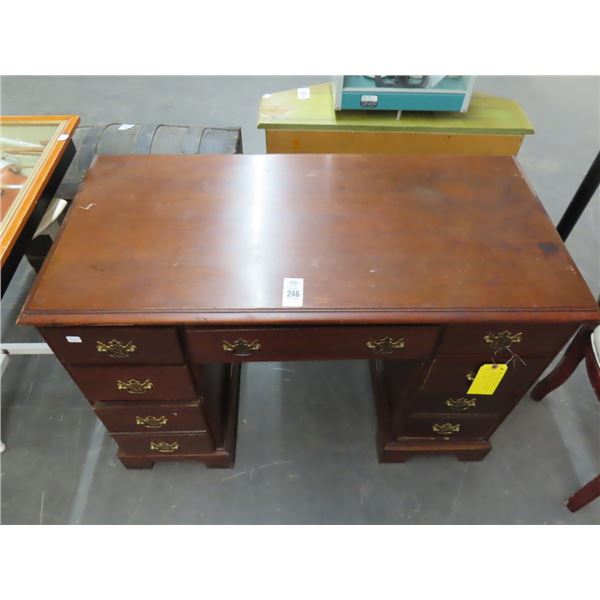 Mahogany Knee Hole Student Desk