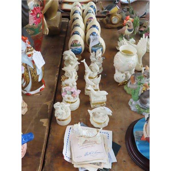 Lenox Asst. What Not Boxes, Sea Life Painted Eggs