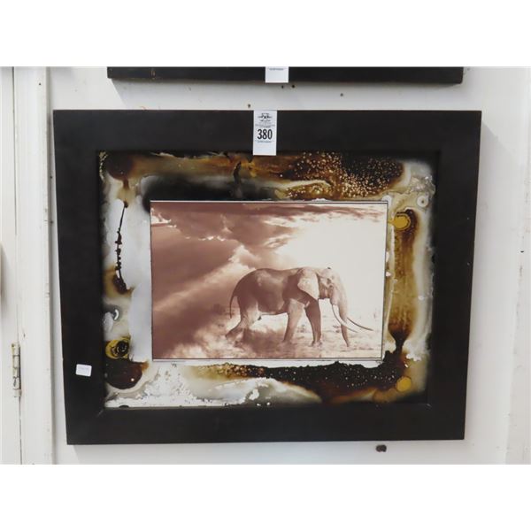 Framed Elephant Photo