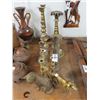 Image 1 : Brass Candlesticks, Dog and Cat