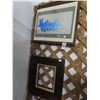 Image 1 : Framed Abstract Watercolor, Ornate Frame
