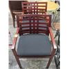 Image 1 : Cherry Black Padded Armchairs - Pair