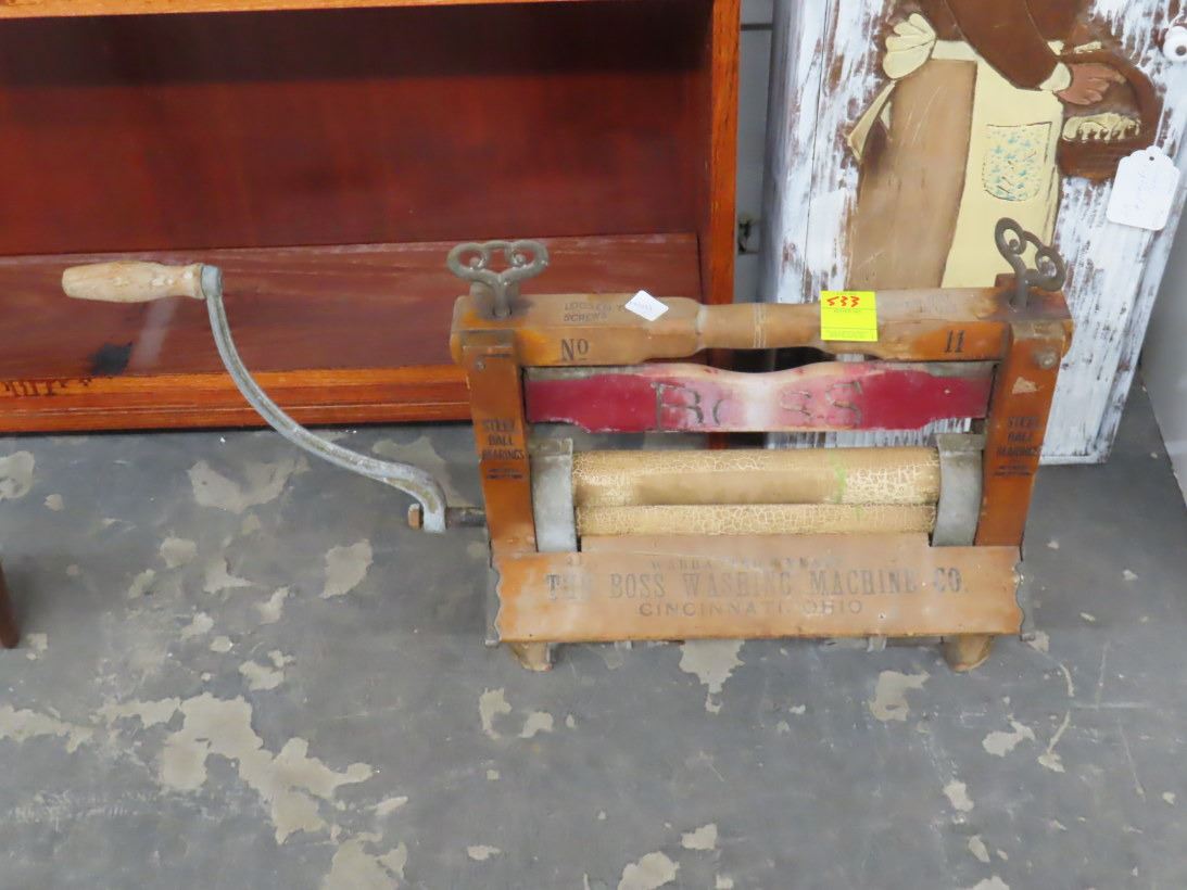 The Boss Washing Machine Company Handle Type Ringer - Bay Area Auction ... The Boss Washing Machine Company Handle Type Ringer - Bay Area Auction ...