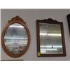 Image 1 : Wood Framed Wall Mirrors - 2 - No Shipping