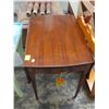 Image 1 : Small Mahogany Drop Leaf Table w/Drawer