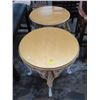Image 1 : Provincial Queen Anne Round End Tables - Pair