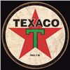 Image 1 : Texaco '36 ROUND **FULLY EMBOSSED STEEL**