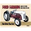 Image 1 : Ford Farming 12.5in x 16in Tin Sign