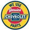 Image 1 : Chevy Round Genuine Parts **FULLY EMBOSSED STEEL**