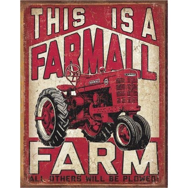 Farmall Farm 12.5in x 16in Tin Sign