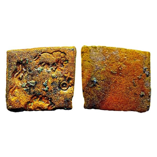 Ancient, Punch Marked Coinage, Eran Region (2nd-1st Century BC), Copper Unit, 7.55 gms