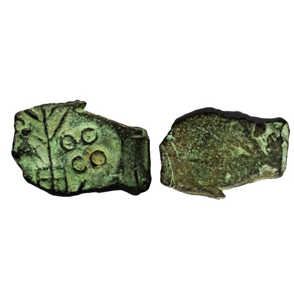 Post-Mauryan, Central India, Uninscribed type, Copper Unit, 0.97Grms