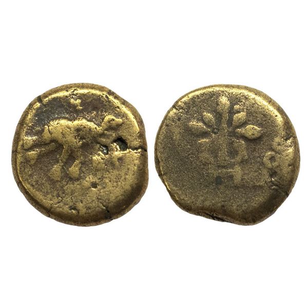 Pre-Satavahana, Marathwada Region, Uninscribed type, Brass Unit, 6.11Grms
