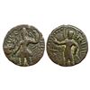 Image 1 : Ancient, Kushan, Kanishka I (c. 127/28-152 AD), Copper 1/4 Unit, 4.11 gms