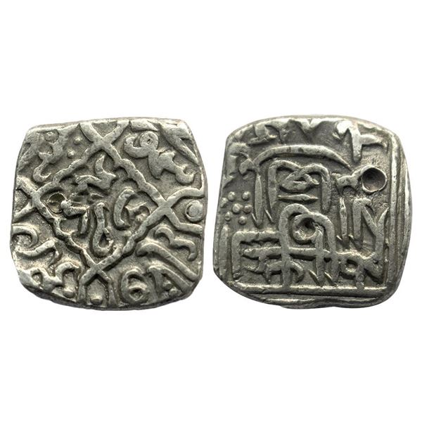 Kashmir Sultan, Zain Al-Abidin (AH 823-874), Silver Sasnu, 6.17g, 842 AH