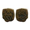 Image 1 : Mughal, Akbar (AH 963-1014, 1556-1605 AD), Copper 1/8 Dam, 1.81 gms