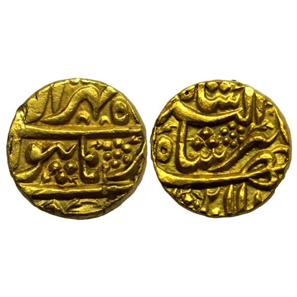 Mughal, Jahangir (AH 1014-1037 /1605-1627 AD), Gold Mohur, 10.94 gms