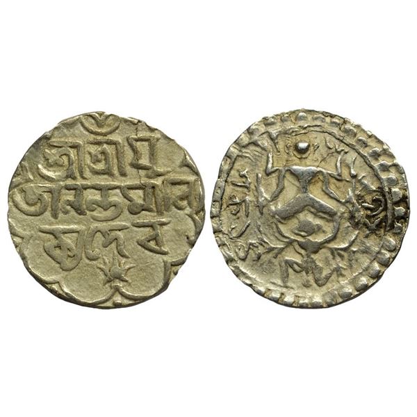 Ananta Manikya, Silver Tanka 10.64g, Vishnu Garuda type