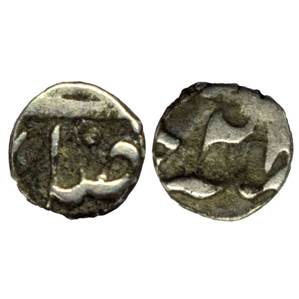 East India Company, Bengal Presidency, INO Shah Alam II (AH 1174-1221, 1759-1806 AD), Silver 1/16 Ru