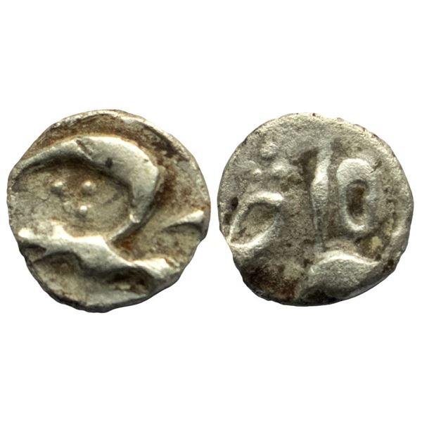 Bengal Presidency, Murshidabad Mint, 1/16 Rupee, 0.72g